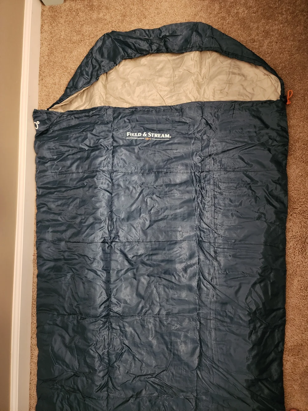 Field & Stream Blue and Black 50° Sleeping Bag